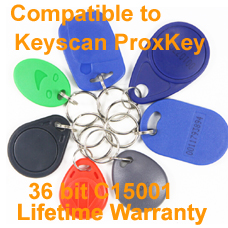 Proximity Key Fob Keyscan C15001 36bit Format Compatible with Keyscan ProxKey  PSK-3-H